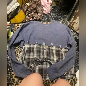 First of a kind sweatshirt flannel